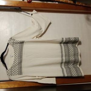 J.Jill Black and Cream Tunic